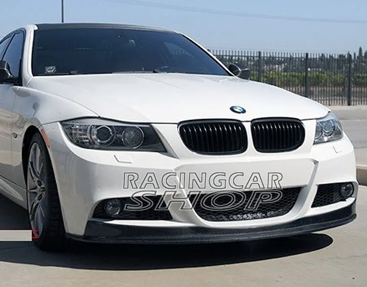 AK Style Real Carbon Fiber Front Lip Spoiler For Bmw 3-Series E90 E91 LCI M Tech MSport Bumper
