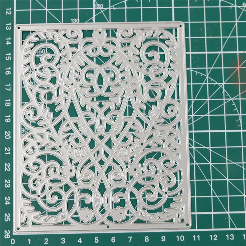 

GJCrafts Flower Background Dies Frame Metal Cutting Dies New 2019 for Card Making Scrapbooking Paper Embossing Cuts Craft Dies