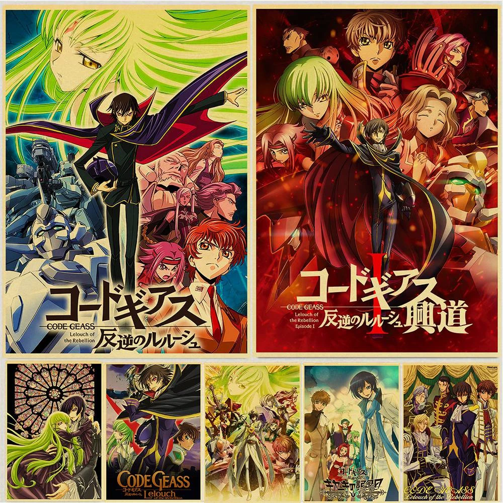 Code Geass Lelouch Of The Rebellion Anime Poster Retro Popular Classic Japan Anime Home Decor Poster Picture Print Wall Decor Painting Calligraphy Aliexpress Code Geass Lelouch Of The Rebellion Anime Poster Retro Popular Classic Japan Anime Home Decor Poster Picture Print Wall Decor Painting Calligraphy Aliexpress
