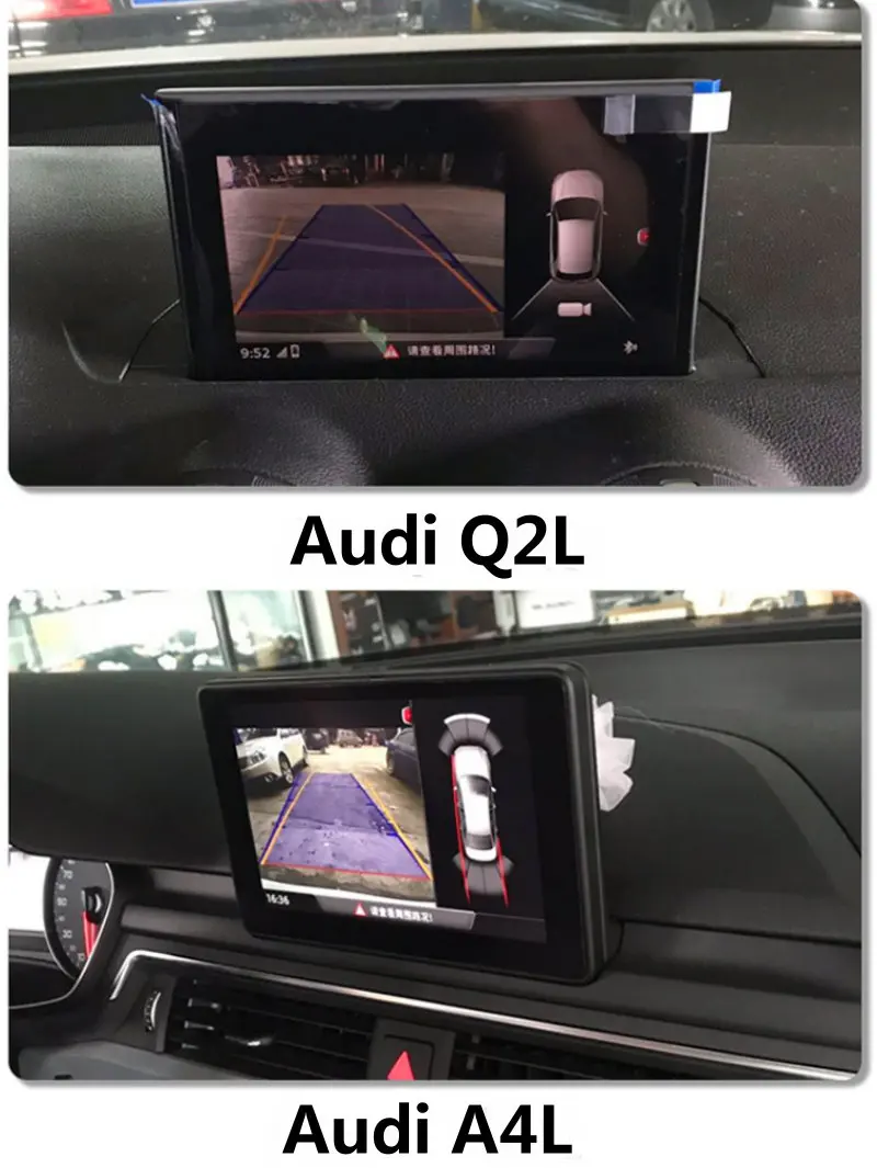 Для VW Tiguan L Touran L Teramont C-TREK Bora автомобильный экран динамическая траектория обратная парковка задняя камера ручка багажника