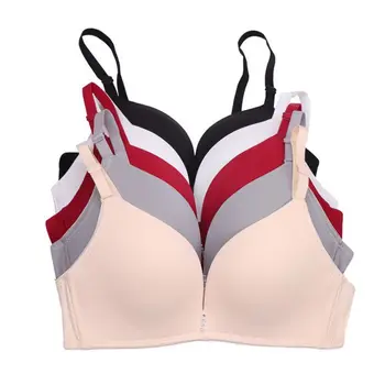 

2019 Thin Section Smooth Comfortable Upper Support No Steel Ring Gather Adjustment Bra QHAG