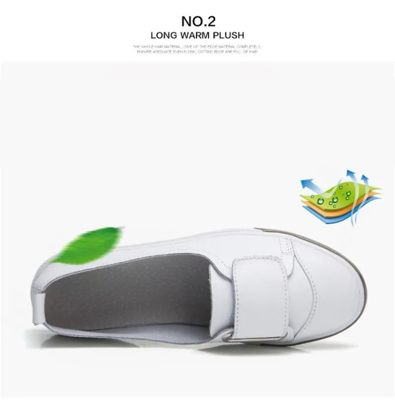 Korean Comfortable Leather White Women's Shoes Soft Bottom Non-slip Loafers Shoes Woman Black 2020 New Shallow Lady  Flat Shoes  (2)