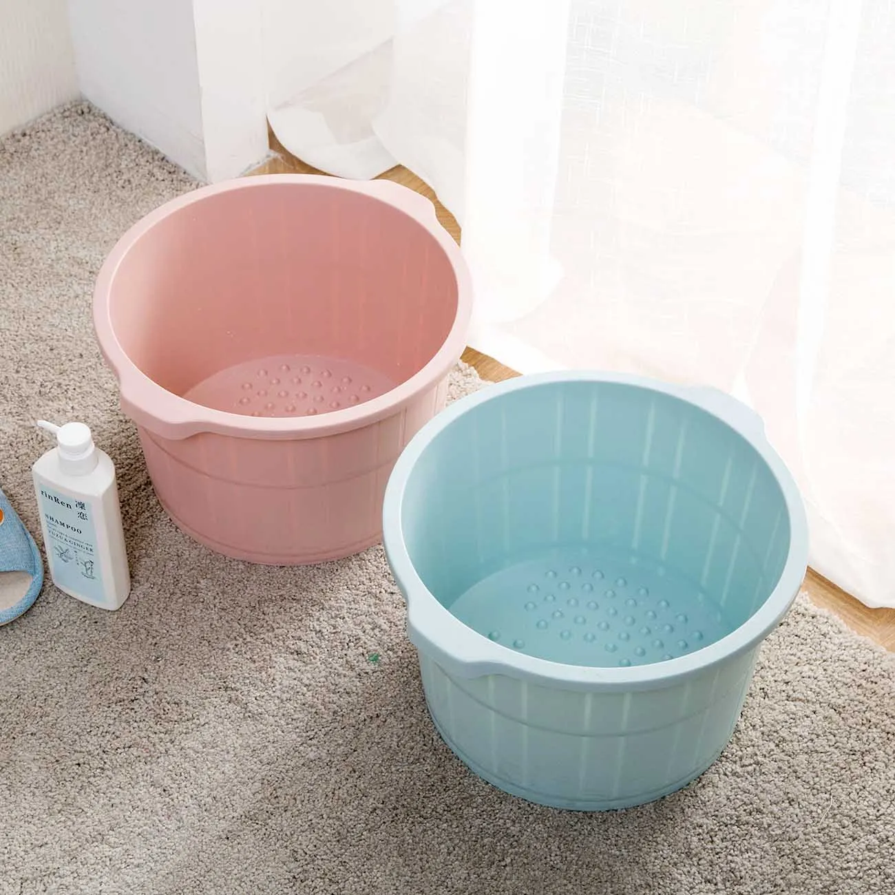 OTHERHOUSE пластиковый ковш коврик для ванной ковш для мытья ног ванной комнаты корзина для белья портативный контейнер для воды предметы домашнего обихода