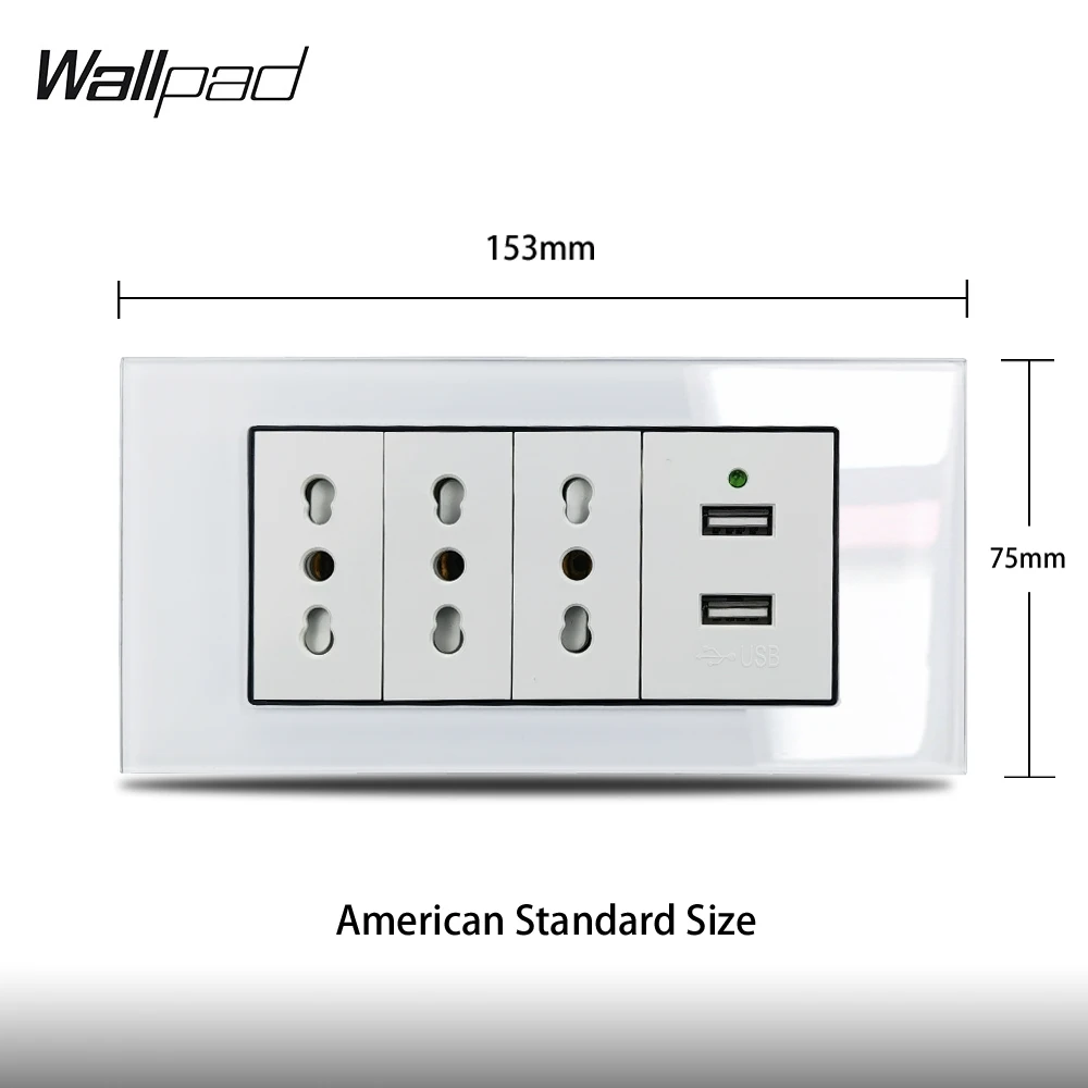 usb l3 painel de vidro branco 16a 02