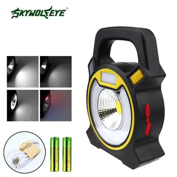 

Emergency Lamp Tent Light USB Lantern LED Portable Hook Travel Camping Hiking+2*18650 battery+USB Cable