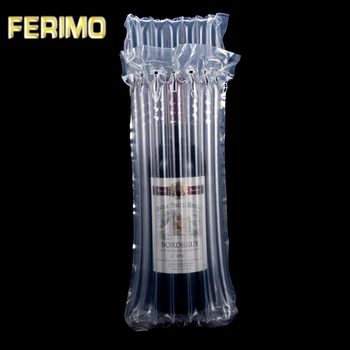 

9*30cm 20Pcs/ Lot Clear Plastic Air Column Storage Bag For Red Wine Shock Proof Transparent Cushion 3.54"x11.81" Packing Pouch