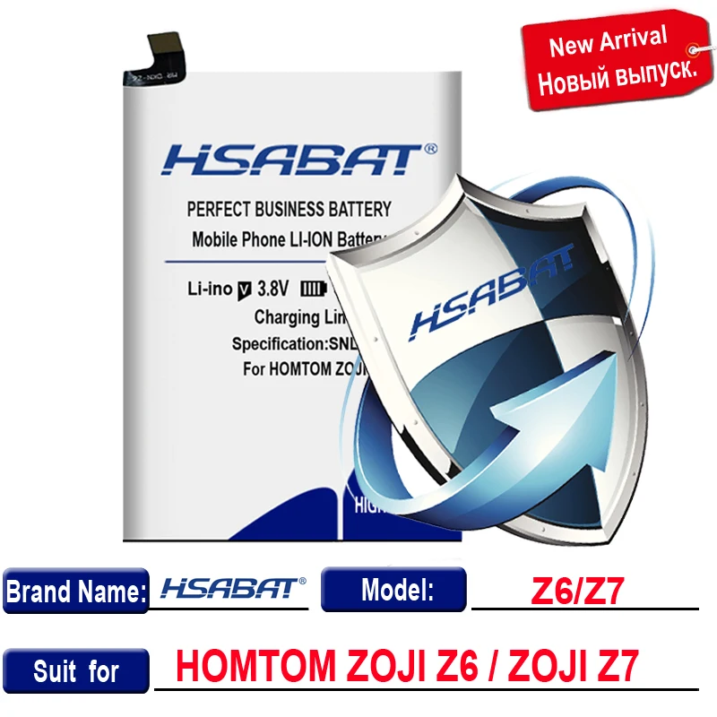 HSABAT 7450 мА/ч, Батарея для HOMTOM HT37 HT20 HT17 HT16 HT7 HT3 Pro для HOMTOM HT6 S16 HT50 HT27 HT30 зоджи Z6/зоджи Z7/зоджи Z8 - Цвет: for ZOJI Z6 Z7