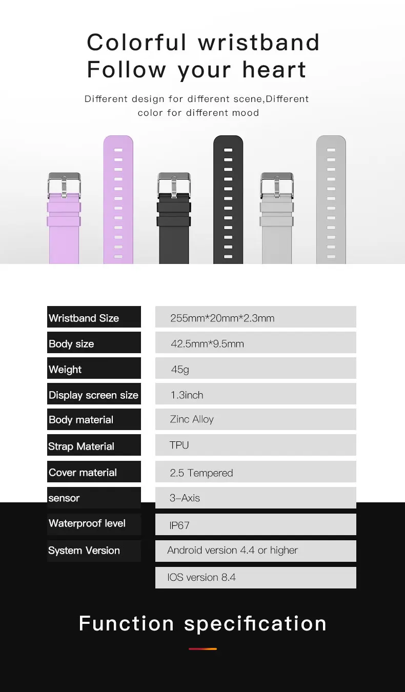 Водонепроницаемые Смарт-часы для iOS, Android, Bluetooth, спортивные Смарт-часы для мужчин и женщин, часы с монитором сердечного ритма, кровяное давление