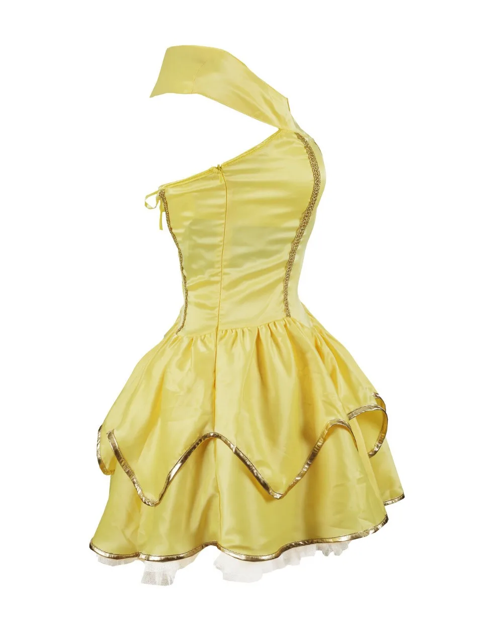 Yellow Princes Fancy Dress Ladies Hen Halloween Costume Size 6 8 10 12 14 16 2