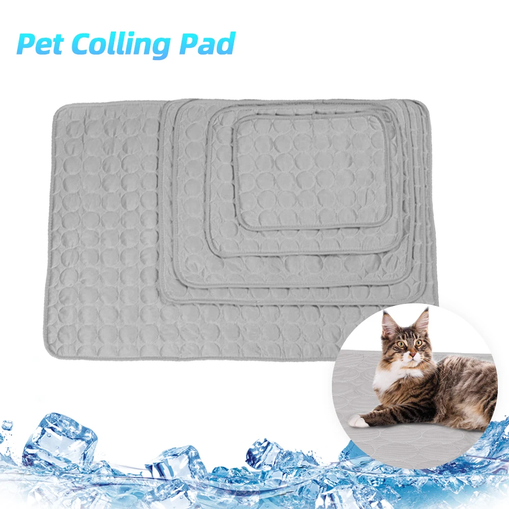 

New Dog Mat Cooling Summer Pad Mat For Dogs Cat Blanket Sofa Breathable Pet Dog Bed Summer Pet Cooling Pads Washable