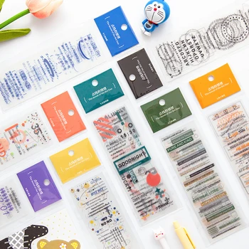 

8packs/LOT dot line mood series stationery sticker Creative decoration DIY PET sticker