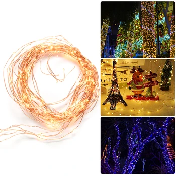 

100 LEDs Fairy String Lights Led Lights Copper Wire Branch Lights Plug-In/Battery Operated For Wedding Party