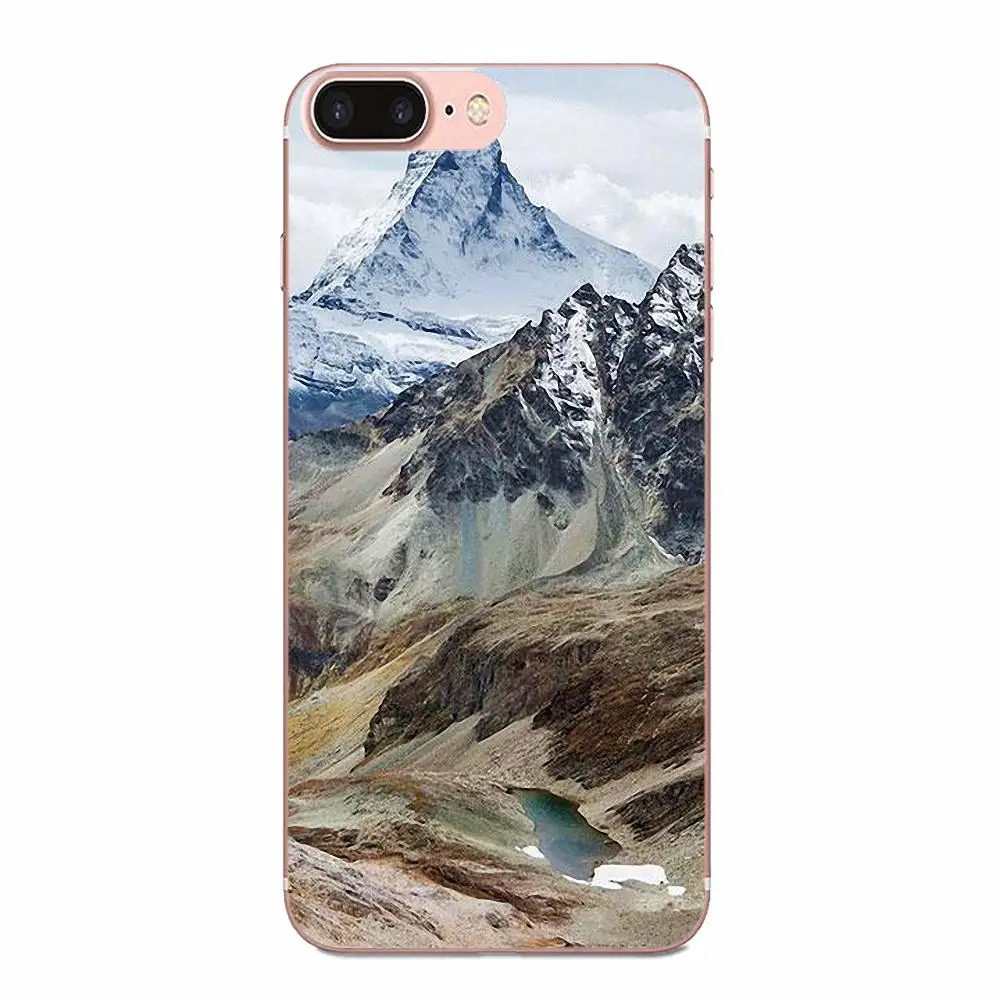 В продаже роскошный классный чехол для телефона зимний Снежный горный huawei Honor mate 7