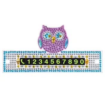 

DIY Special Shaped Diamond Painting Luminous Parking Phone Number Plate Number Cards Diamond Craft Christmas Gift31