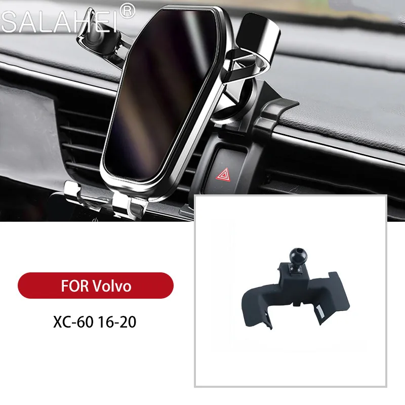 

Car Mobile Phone Holder For Volvo XC60 2016 2017 2018 2019 2020 Air Vent Mount Clip Car Accessories GPS Auto Mobile Phone Holder