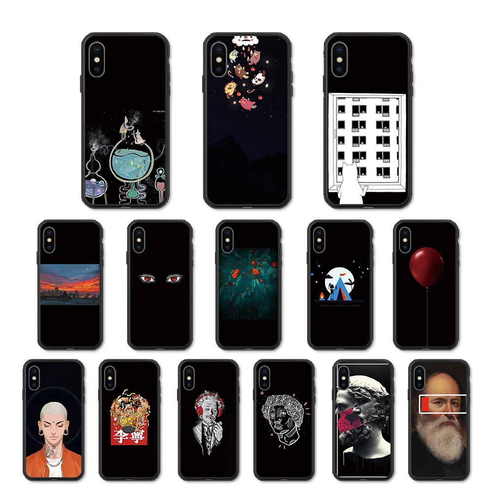 silicon case on for xiaomi mi 8SE 8 LITE coque xaomi 8lite Xiomi mi8 lite soft back cover fundas cases para retro cute | Мобильные