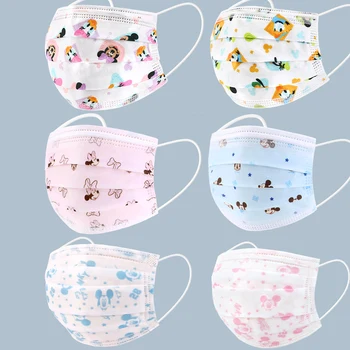 

3 Layer Filter Cartoon Kids Disposable Mask Dust Children's Protective Face Mask Earloop Fast Shipping for kids
