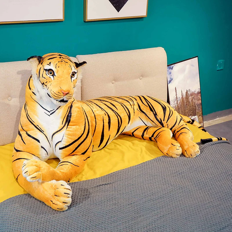 Giant Simulation Tiger Plush Toys Big Soft Animal Stuffed Doll Kid Birthday Gift 