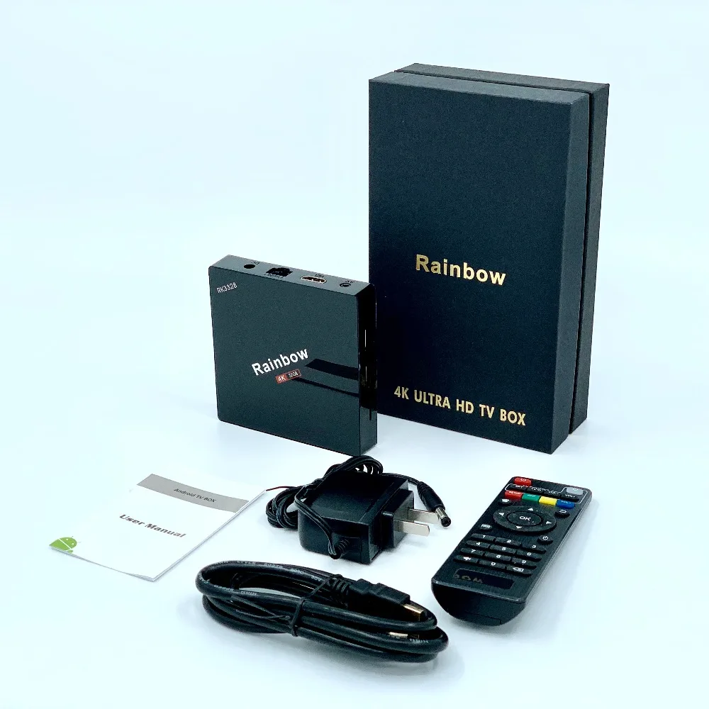 Простая ТВ-приставка Бесплатные IPTV box RK3318 Smart tv box Android 4 ГБ 32 ГБ медиаплеер 4K Google Voice Assistant Netflix Youtube