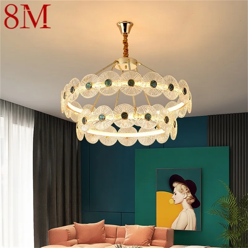 

8M Postmodern Chandelier Lamps LED Fixtures Pendant Lighting Home LED for Living Room Decoration