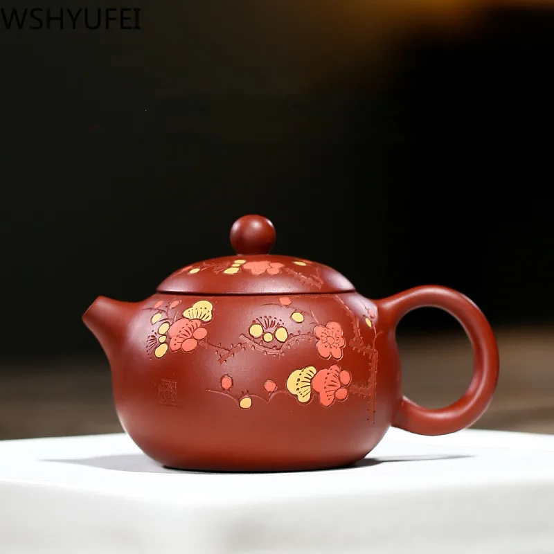 Чайник Yixing из фиолетовой глины чайный сервиз xi shi 188 фильтр с отверстиями для