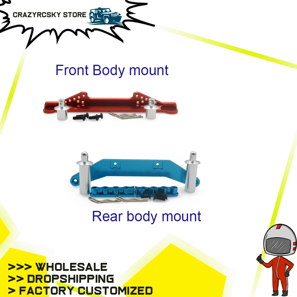 

Alloy Front/Rear Body Mount Body Posts Body Clips For Rc Hobby Model Car 1/10 Traxxas Slash 2Wd Short Course