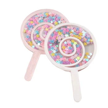 

David accessories Lollipop Back To School Sequins Quicksand Liquid Acrylic For Phone Case DIY Kids Hair Clip Headdress,5Yc7540