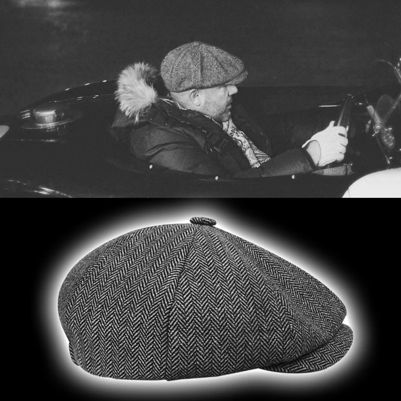 Мужские Восьмиугольные шляпы в британском стиле, Зимняя шерстяная шляпа Гэтсби, кепка плюща, Кепка для гольфа, для вождения, осенняя Женская плоская кепка-газетчик, s BLM70