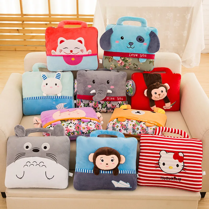 

Manufacturers Direct Selling Dual Purpose Airable Blanket Plush Toys New Style Portable Car Mounted Blanket Napping Pillow Hand
