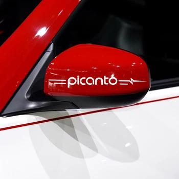 

2 x Car Styling Classical Car Vinyl Decal Rear View Decorative Reflective Stickers Car Accessories For KIA picanto soul sorento