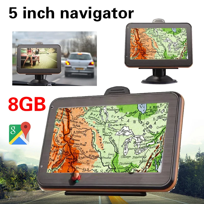 Vehemo 5 дюймов автомобильного gps-навигатора автомобильный навигатор электронный альбом для карты gps навигатор многофункциональные датчики