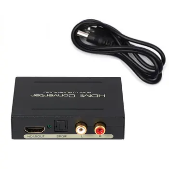 

Portable Mini Analog Converter HDMI Converter HDMI to HDMI + Audio (SPDIF + R/L) Professional Audio Extractor Splitter