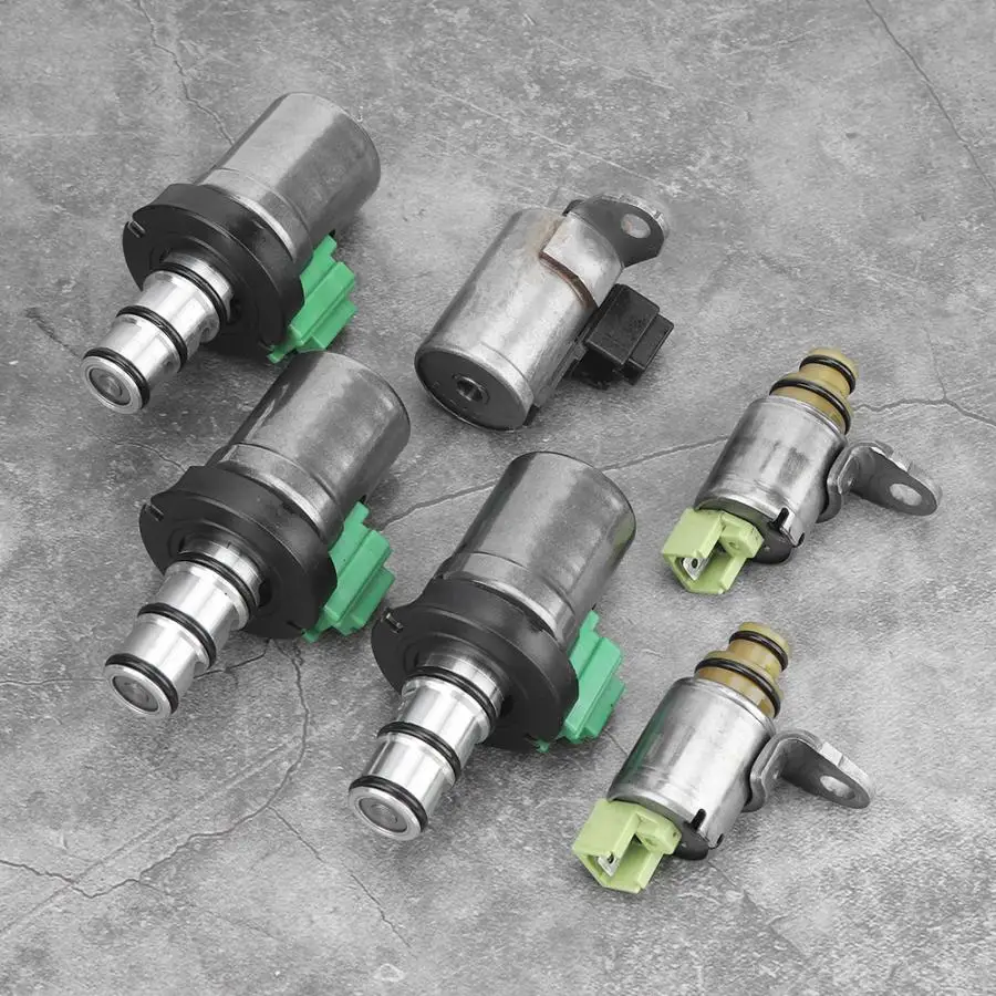 

6Pcs Transmission Shift Complete Solenoid Kit Fit for Ford Focus 2.3L 2003-2007 4F27-E Valve Control Car Valve