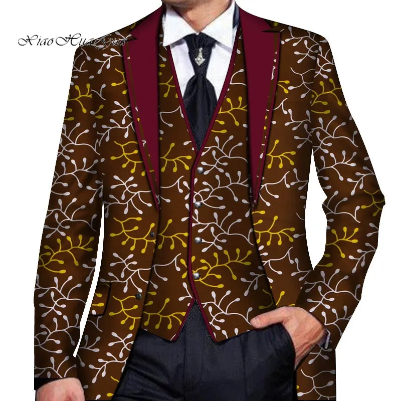 Мужской Блейзер на заказ с Африканским принтом, одежда в африканском стиле, Мужская одежда, Свадебный костюм Блейзер Куртка, топы, пальто, мужские костюмы, куртка WYN766