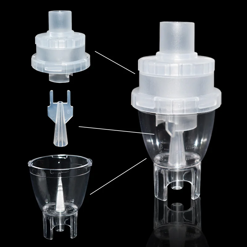 Mesh Nebulizer Medical Nebulizer Asthma Inhaler Spacer 1Pcs Inhaler Health Care Medical Equipment Nebulizer for Inhalation Accessary Atomized Spray Injector Non-Toxic PP Material