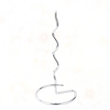

Wine Decanter Drying Rack Bottle Wine Carafe Countertop Dryer Stand Holder Wine Carafe Invert Rack for Home Bar (Silver)