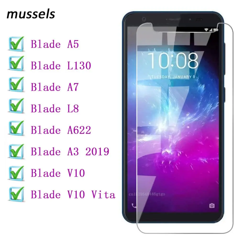 Для zte Blade L8 A5 L130 A7 A3 A622 Защитная пленка для экрана из закаленного стекла без пузырьков zte Blade V10 Vita