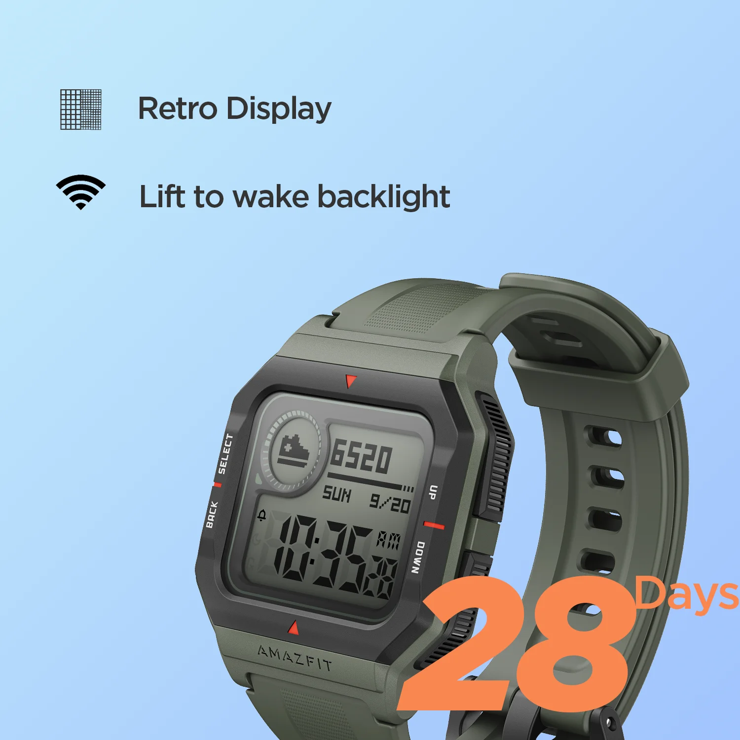 Amazfit Neo Retro Design Smartwatch 5atm Heart Rate Monitoring Sleep  Tracking 28 Days Battery Life Smart Watch Red Black Green - Smart Watches -  AliExpress