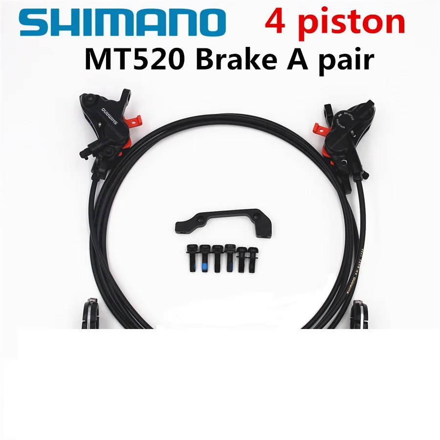 SHIMANO MT520 4 поршневой тормоз Горный велосипед Hidraulic Дисковый Тормоз MTB|Велосипедный