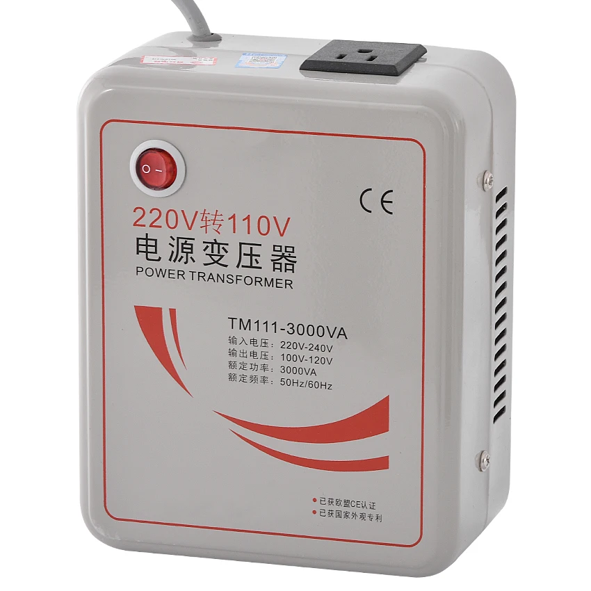 Понижающий преобразователь напряжения 3000 Вт 3 кВА трансформатор 220 240 В до 110 120 1