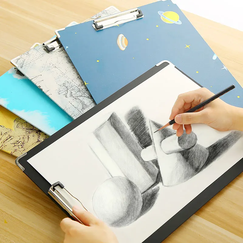 

40*30cm Sketch Pad Clip 8K Board For Children Kids Drawing Painting Tools School Students Stationery Art Supplies