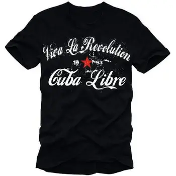 

Coole-Fun-T-Shirts Viva La Revolution KUBA LIBRE VINTAGE noir taille XL