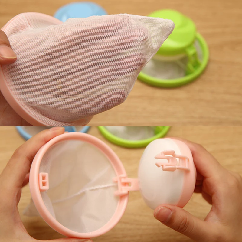 Легкая Чистка стирка в стиральной машине шарики для чистки шариков пластиковый фильтр 1 шт. сетчатый пакет для удаления волос