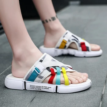 

Fashion Slippers Shoes Men Slip on Sandals Men Sneakers High Quality Breathable Outdoor Beach Sandals Roma Men Casual Slippers