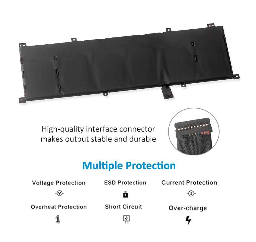 Series Bateria do Portátil 8n0t7 75wh P73f Dell Precision 5530 em Xps 15 9575 Tmfyt Ferramentas Gratuitas Kingsener2-in1 - Imagem 5