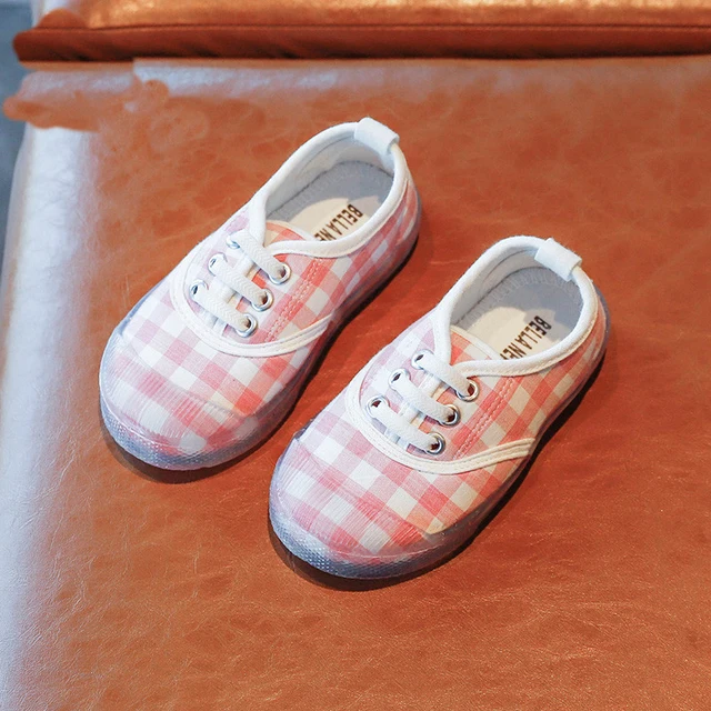 girls plaid shoes