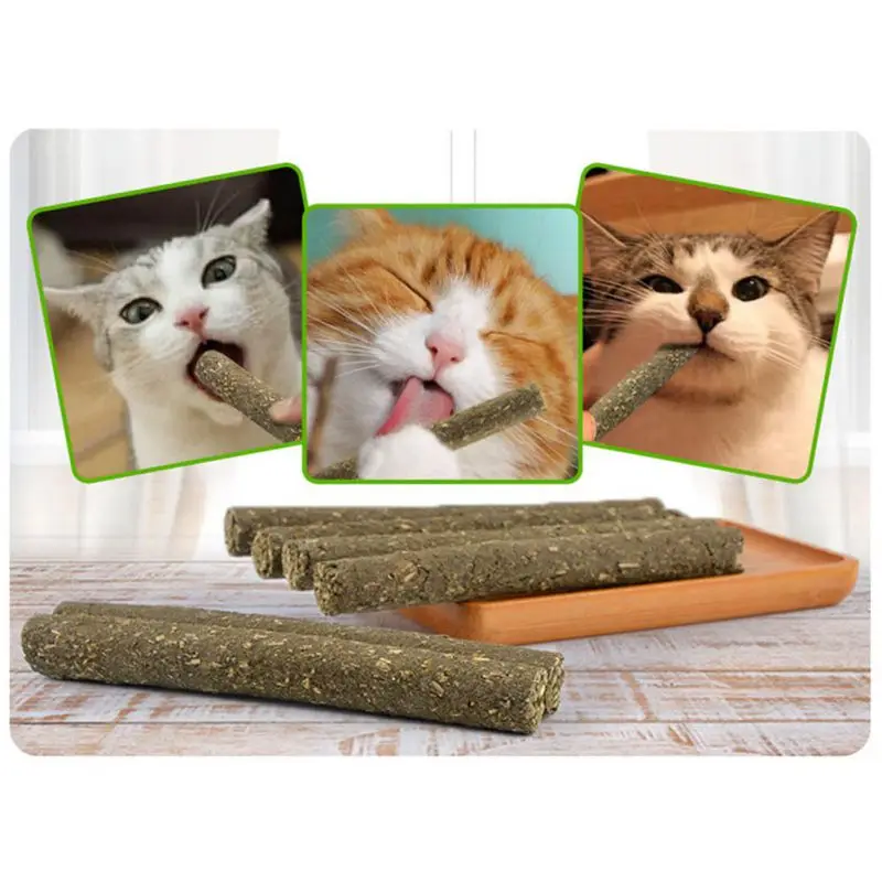 

2 Pcs/lot Natural Cat Catnip Molar Stick Pet Cat Toys Molar Toothpaste Stick Cat Snacks Sticks Cat Toy Pet Supplies