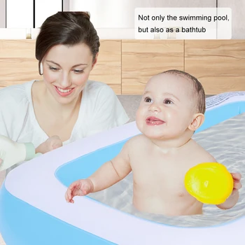 

Freeshipping Summer Swimming Pool Square Paddling Pool Outdoor Indoor Kids Adults Bathing Tub Home Baby Protector Water Paly Pad