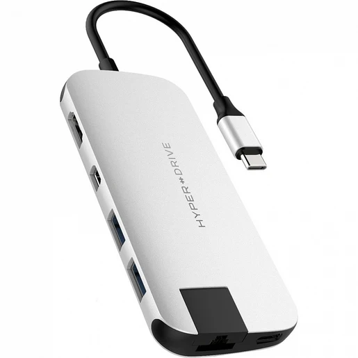 Hyper HyperDrive SLIM 8-in-1 USB-C Hub for Macbook& USB-C devices