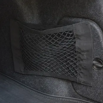 

Car Auto Back Rear Trunk Seat Elastic Net Mesh Organizer Storage Bag Cage for cars vans trucks SUVs